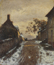 Louis Braquaval (1854-1919)<br><em>Route de village, effet d’hiver</em><br>Huile sur toile signée en bas à droite<br>45 x 36 cm<br>© Collection particulière / Marc-Henri Tellier</div>