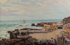 Armand Guillaumin (1841-1927)<br><em>Rochers à marée basse</em><br>Huile sur toile signée en bas à droite<br>59 x 92 cm<br>© Collection particulière / Marc-Henri Tellier</div>