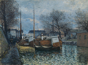 Alfred Sisley (1839-1899)<br><em>Péniches sur le canal Saint-Martin</em><br>1870<br>Huile sur toile signée en bas à gauche
<br>54,5 x 73 cm<br>© Collection Oskar Reinhart "Am Römerholz", Winterthur, Suisse</div>